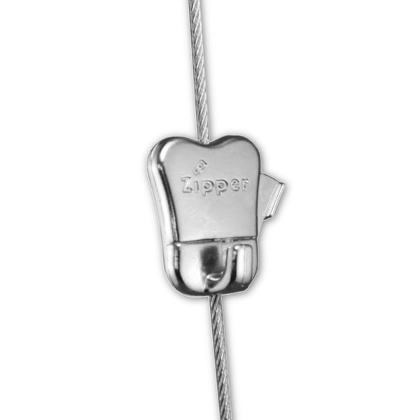HZ - Stas zipper self-locking hook for nylon/steel, 10kg on nylon/15kg on steel - Pack of 10