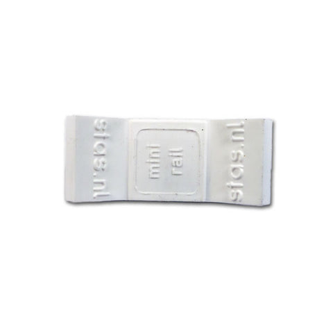 Locator minirail: LEWM - white end cap (pair)